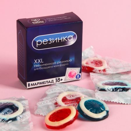 Набор «Новогодняя помощь»: мармеладные презервативы 40 г., наручники с мехом, печенька 25 г.